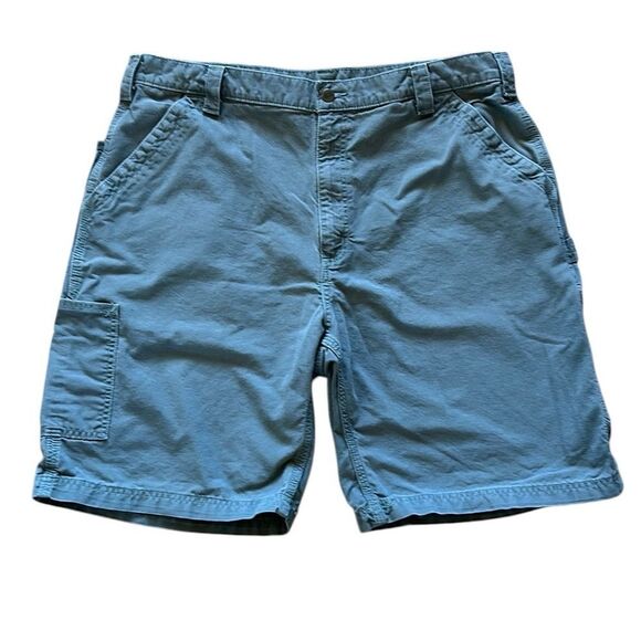 Carhartt Mens Grey Cargo Shorts - Picture 1 of 7